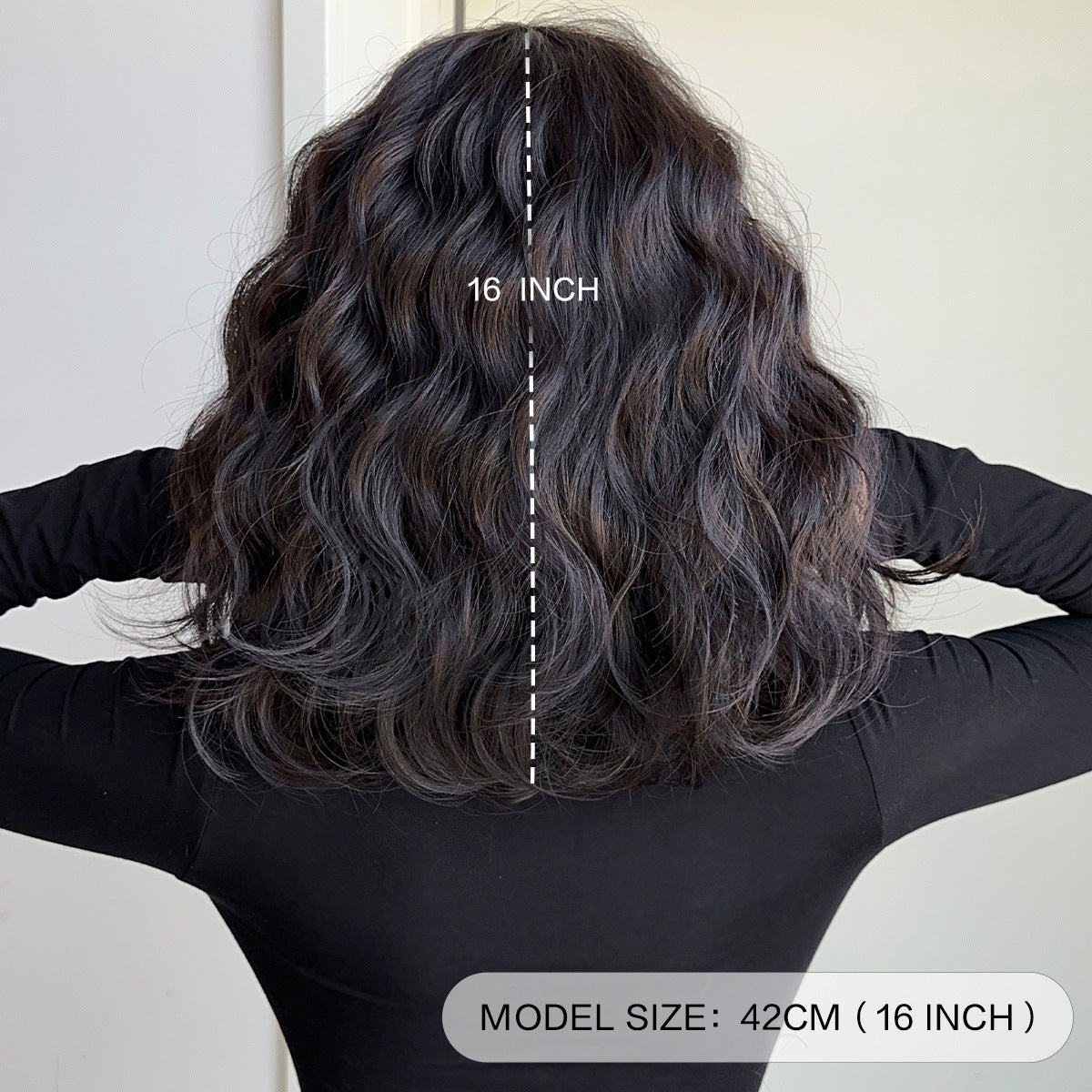 Women's Medium Long Partial Style Chemical Fiber Wig Short Curly Hair