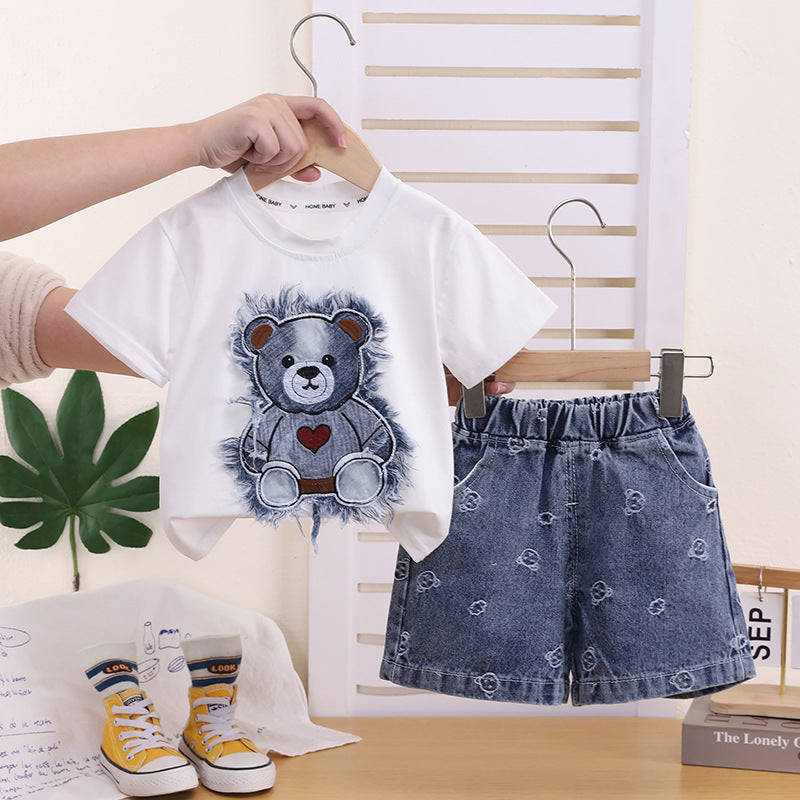 Suits Cute Bear Casual Fashion Clothing Children's Suit