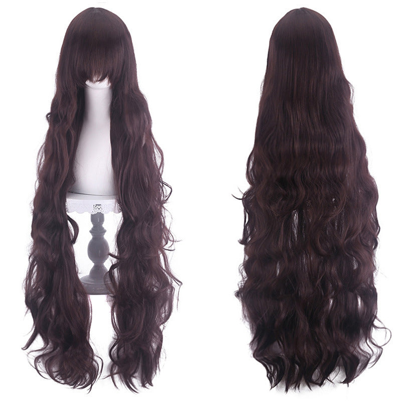 Anime Female Curly Hair Medium Fluffy Wig Long Curls