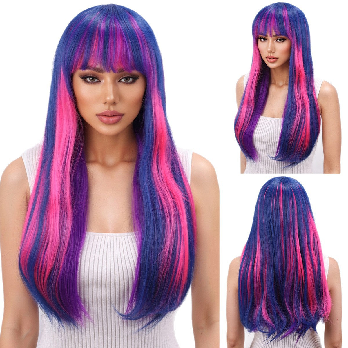 Fluffy Face Shaving Big Wave Chemical Fiber Head Cover My Wig Long Curls