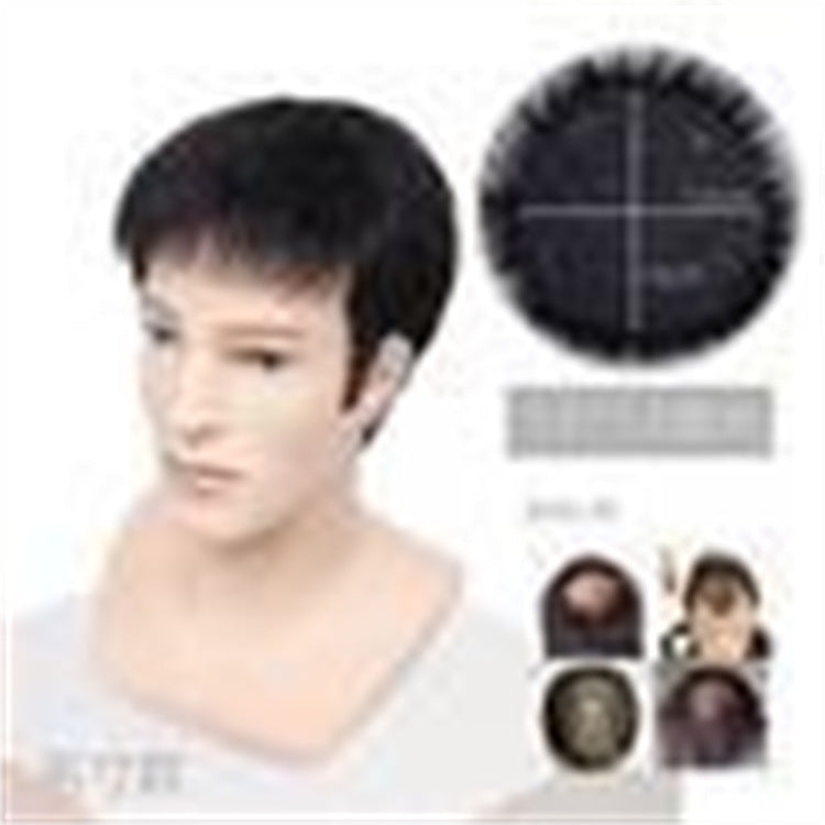 Men's Hairpiece Cover Supplementing Piece Full Top Men's Wig