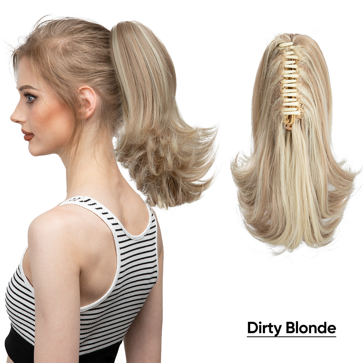 Lady Fiber Hair Band Matte Chemical Small Roll Grip Wig Ponytail
