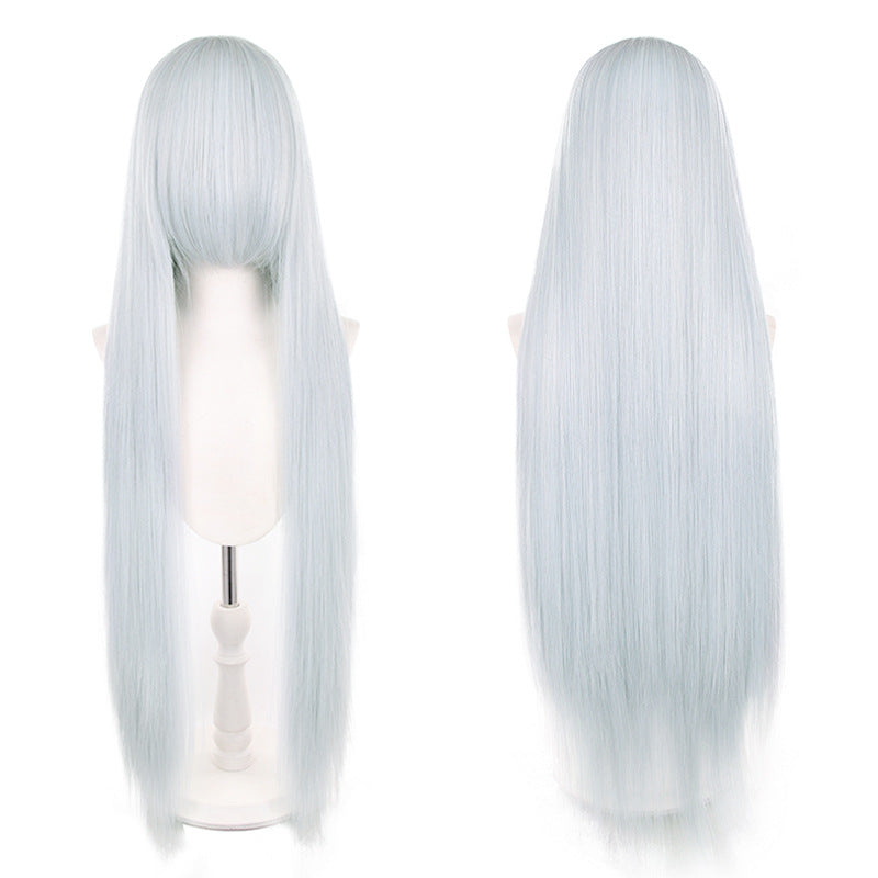 Mao Style Universal Scalp Head Long Bangs Cos Wig