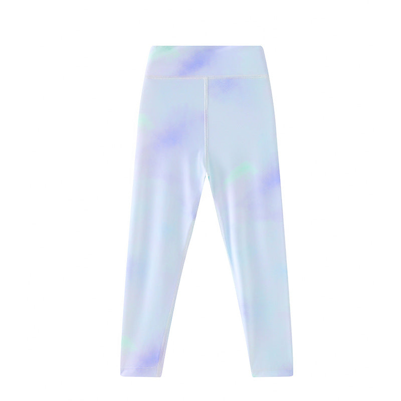Yoga Class Cool Gradient Colorful Tights Sports Children's Pants