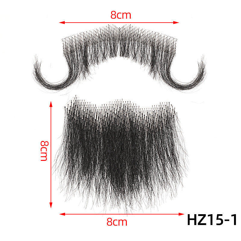 Fake Beard Invisible Seamless Human Hair Eyebrows Film Television Props Other Wig