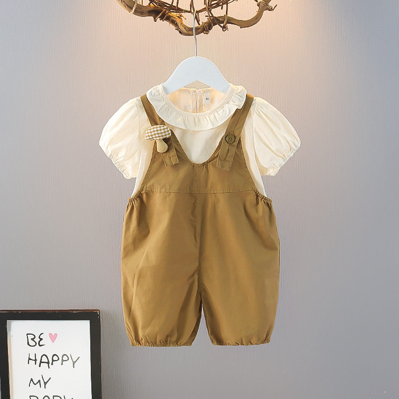 Children's Summer Dress Clothes For Babies Short-sleeved Children's Suit
