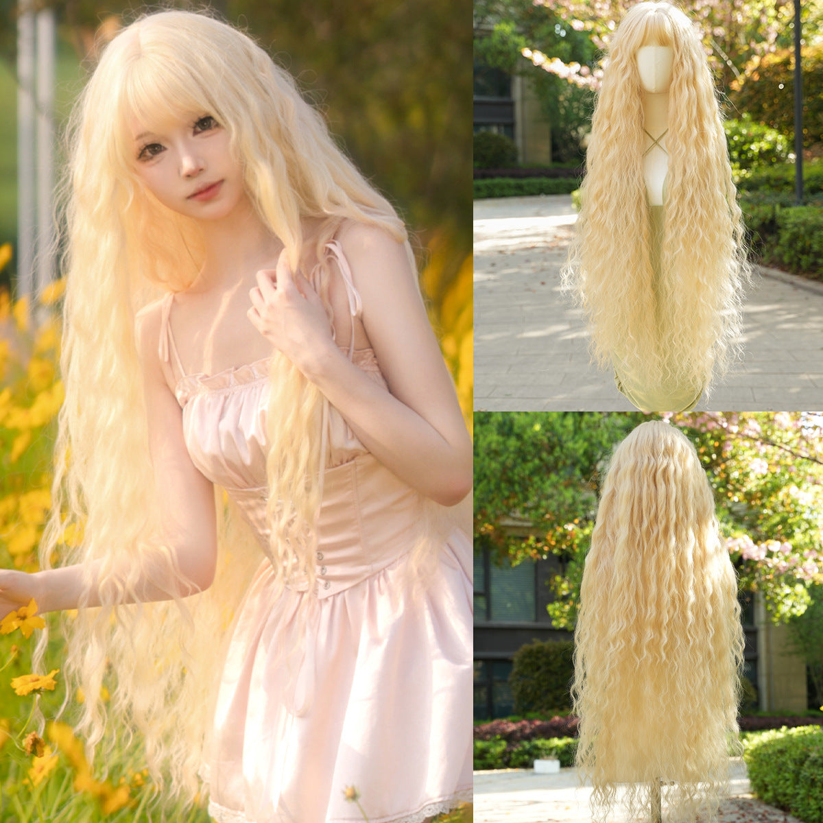 Wool Curly Hair Bangs Natural Lolita Dress Cos Wig