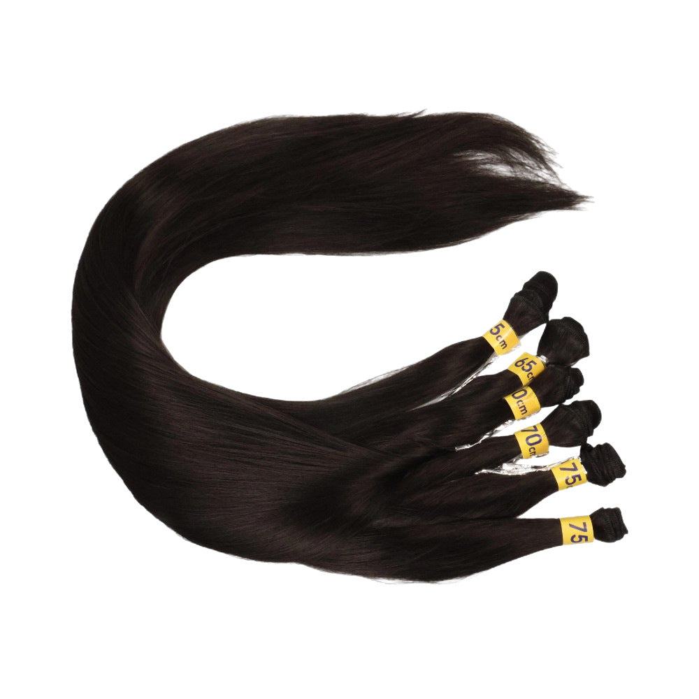 Hair Weft Set Korean Silk Chemical Fiber Long Straight Wig