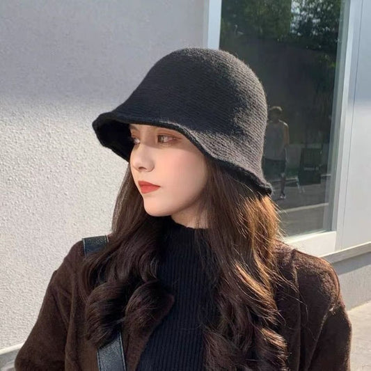 Hat One Female Long Wool Bucket Days Wig Short Curly Hair