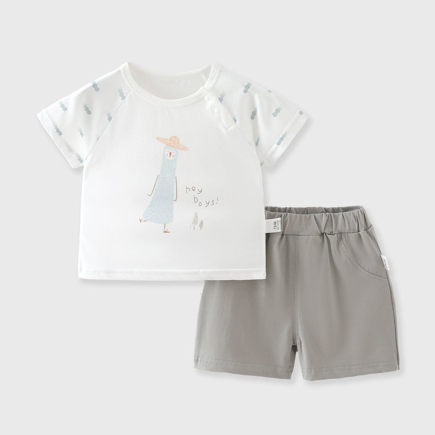 Children's Short Sleeve Split Outdoor Two-piece Clothing Class Children's Suit