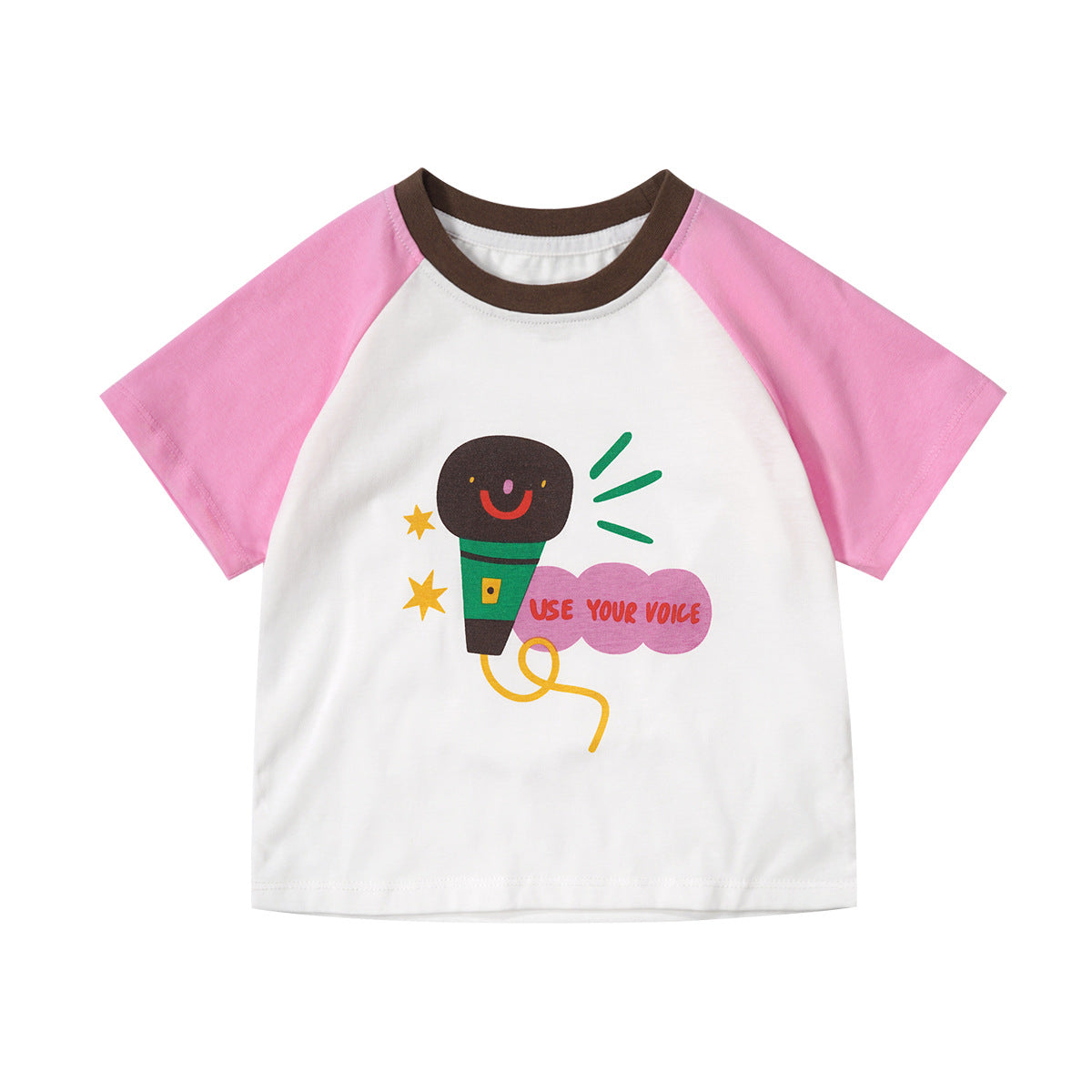 Children's Oxygen Bar Patchwork Top Summer Boys Half Children's T-shirt