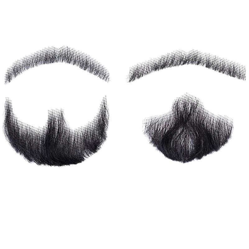 Men's Film Television Makeup Beard Props Real Human Hair Simulation Tin Other Wig