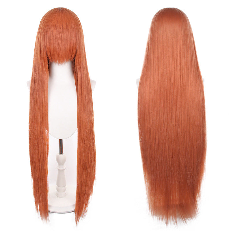Mao Style Universal Scalp Head Long Bangs Cos Wig