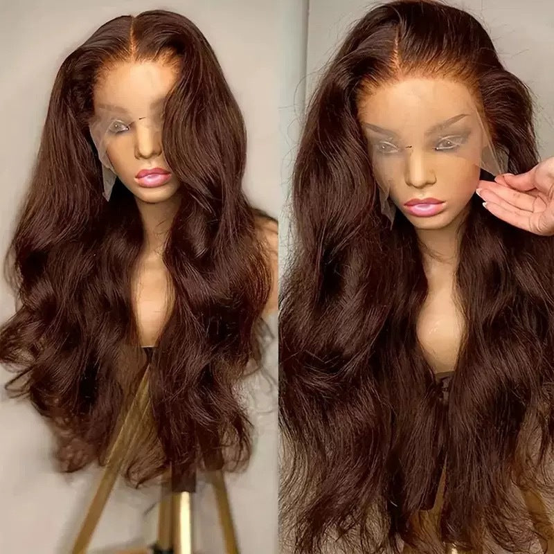 Women's Front Lace Hair Mid-length Curly Big Wave Fashion Natural Wig Long Curls