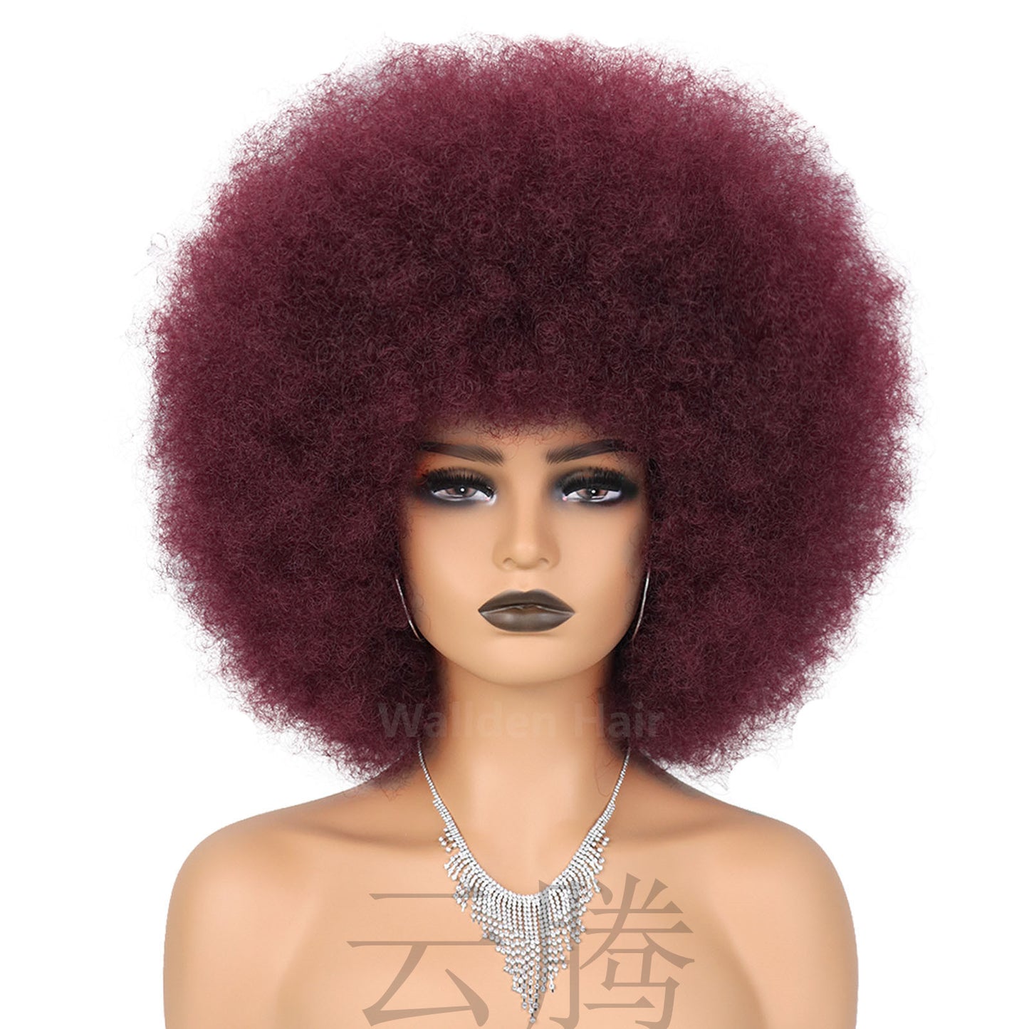 Color Second African Afro Fluffy Small Wig Short Curly Hair