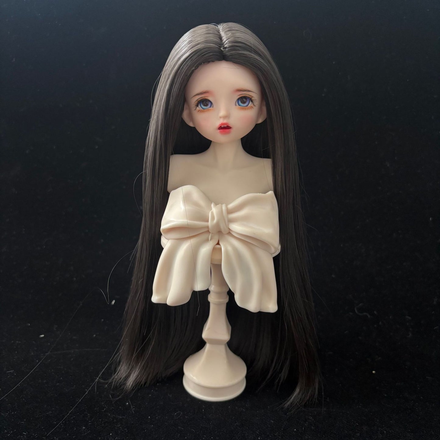 Silk Medium Long Straight Hair Dress Up Cos Wig