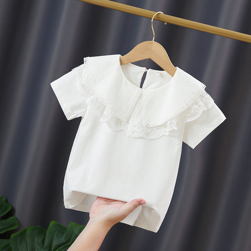 Children's Cotton Middle Big Summer Half Sleeve Children's T-shirt