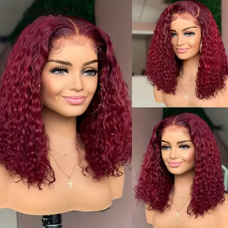 Graceful Attractive Glamorous Deep Wave Raw Wig Long Curls