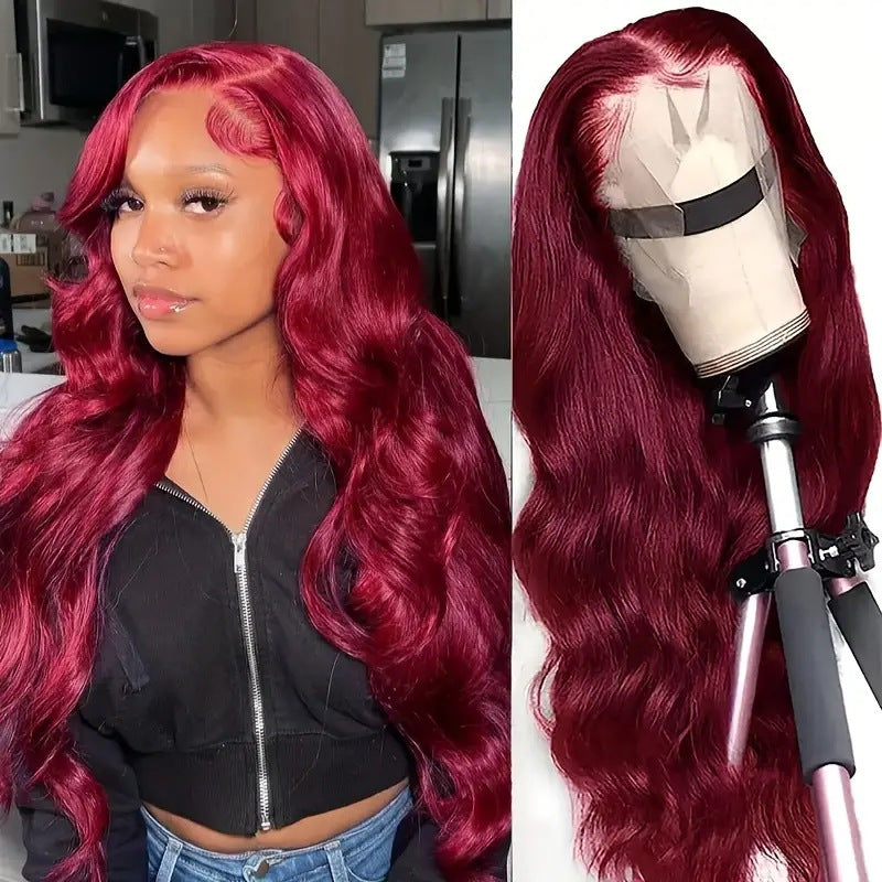 Women's Front Lace Sheath Gradient Curly Hair Big Wave Wig Long Curls