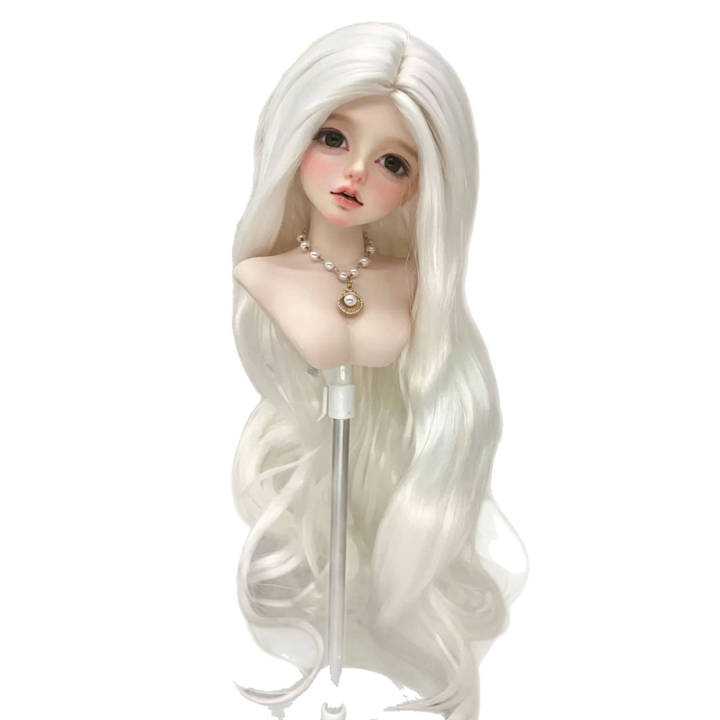Doll Female Bangs Curly Big Wave Wig Long Curls