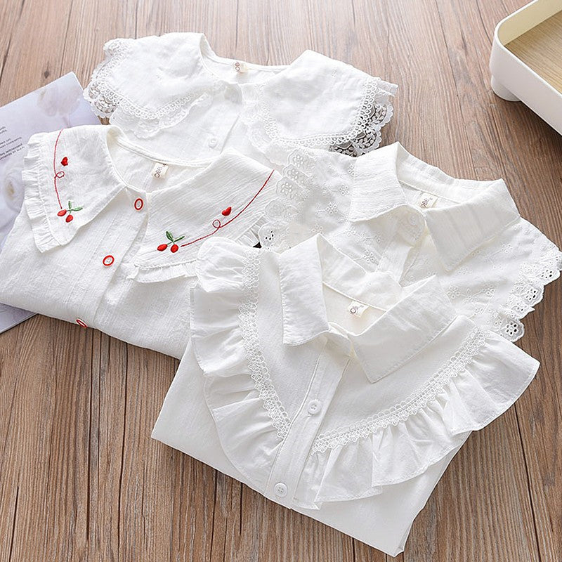 Children's Korean Style Long Sleeve Fashionable Pure Cotton Children's Shirt