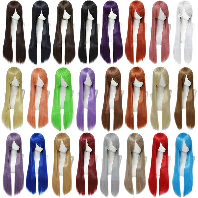 Glamorous Long Straight Anime Clothing Party Cos Wig