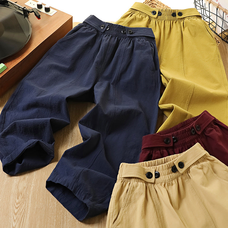 Children's Summer Thin Casual Breathable Anti Mosquito Medium Children's Pants