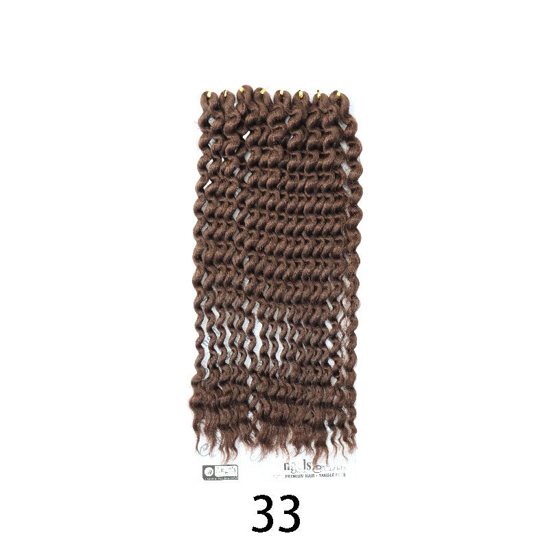 Popular New African Chemical Fiber Source Wig Long Curls