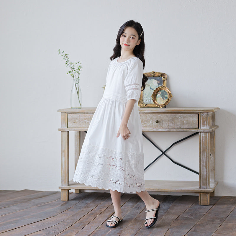 Elegant Children's Western Style Cotton Princess Children's Dress