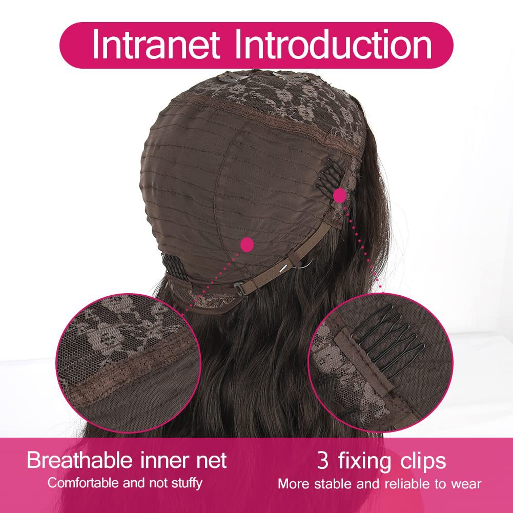 Women's Fashion Chemical Fiber Set Big Wave Long Curly Hair Half Wig