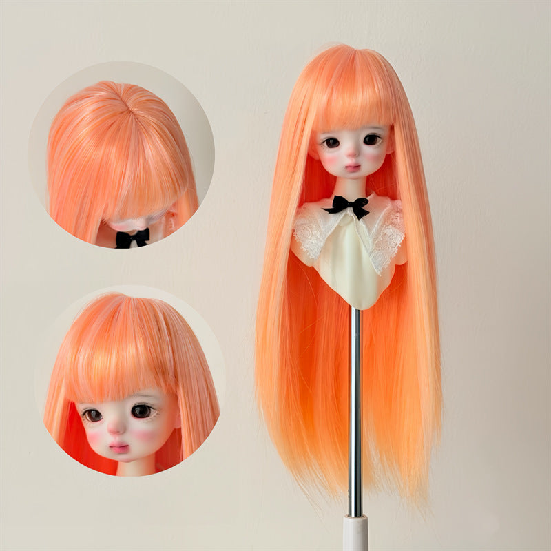Silk Long Straight Hair Cover Bangs Rough Cos Wig