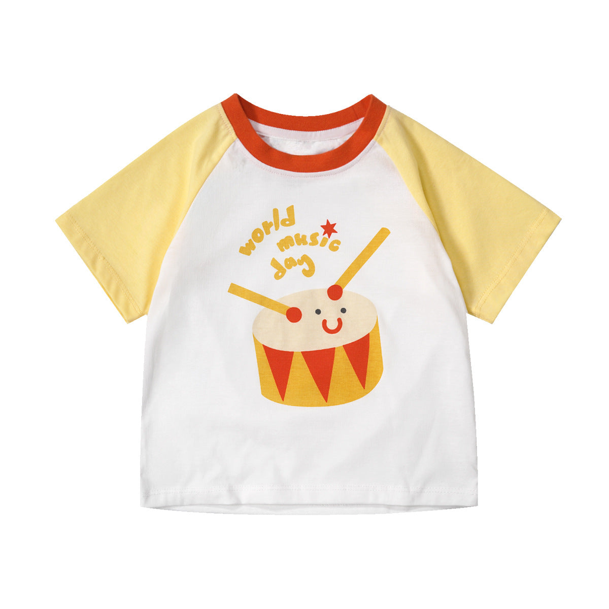 Children's Oxygen Bar Patchwork Top Summer Boys Half Children's T-shirt