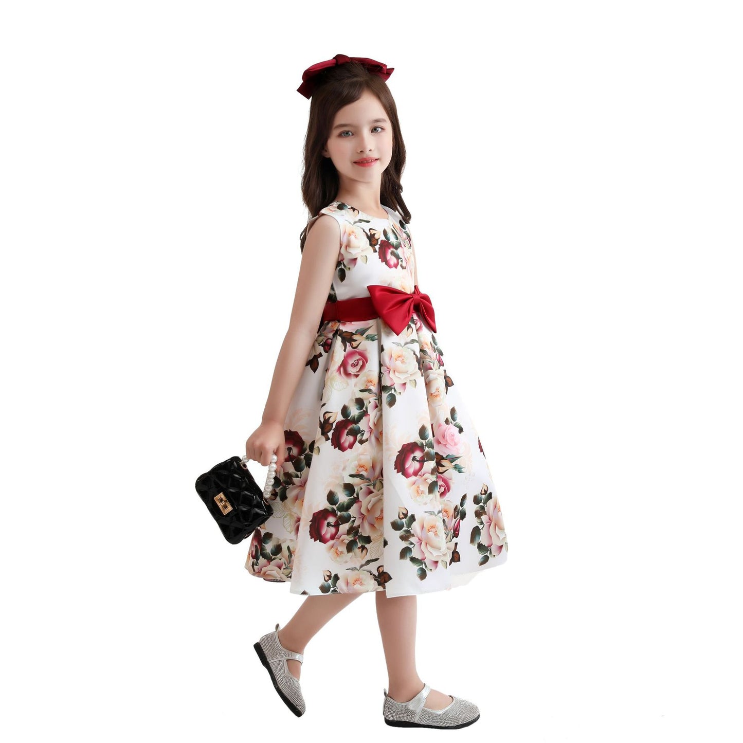 Children's Printed Princess Day Performance Shirt Children's Dress