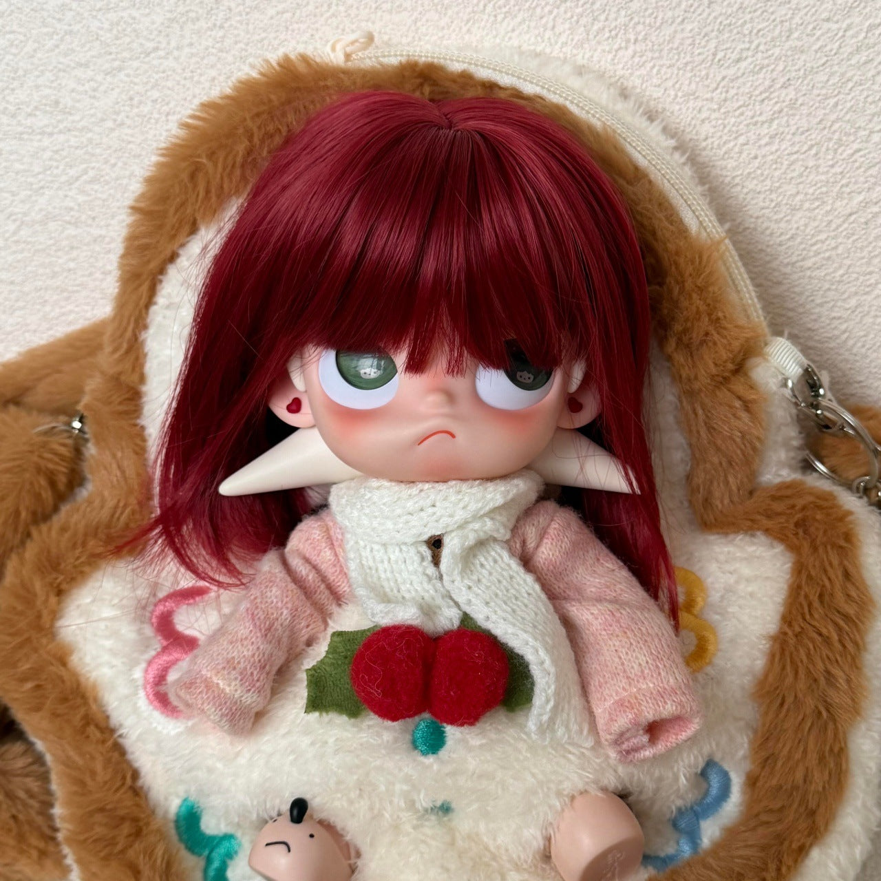 Little Bit Small Cloth Simulation Fiber Blank Hair Cos Wig