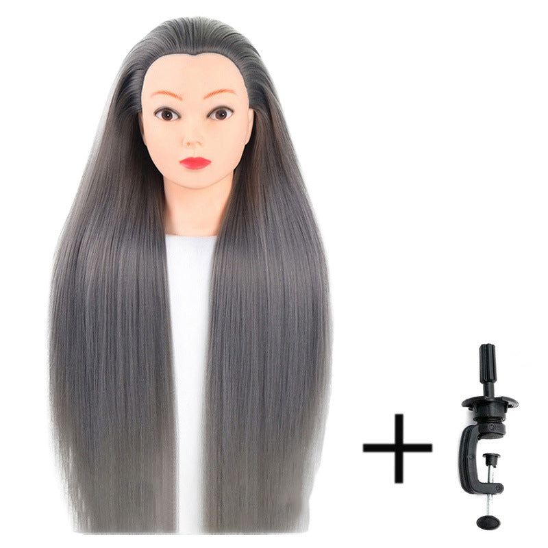 Artificial Hair Mannequin Head Hairdressing Practice Perm Braiding Updo Trimming Other Wig