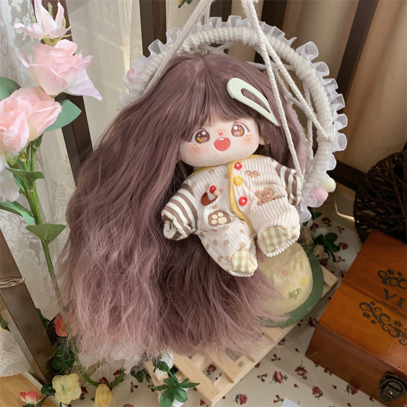 Plush Hair High Temperature Silky Soft Silk Head Long Straight Wig