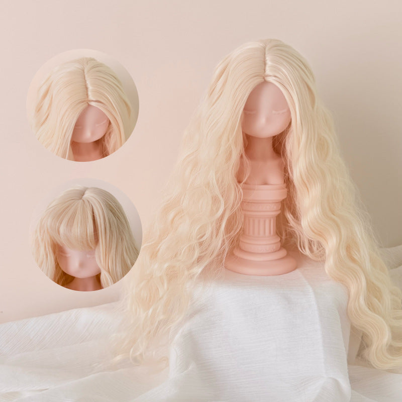Small Curls Handmade Dress Up Blank Hair Head Cos Wig
