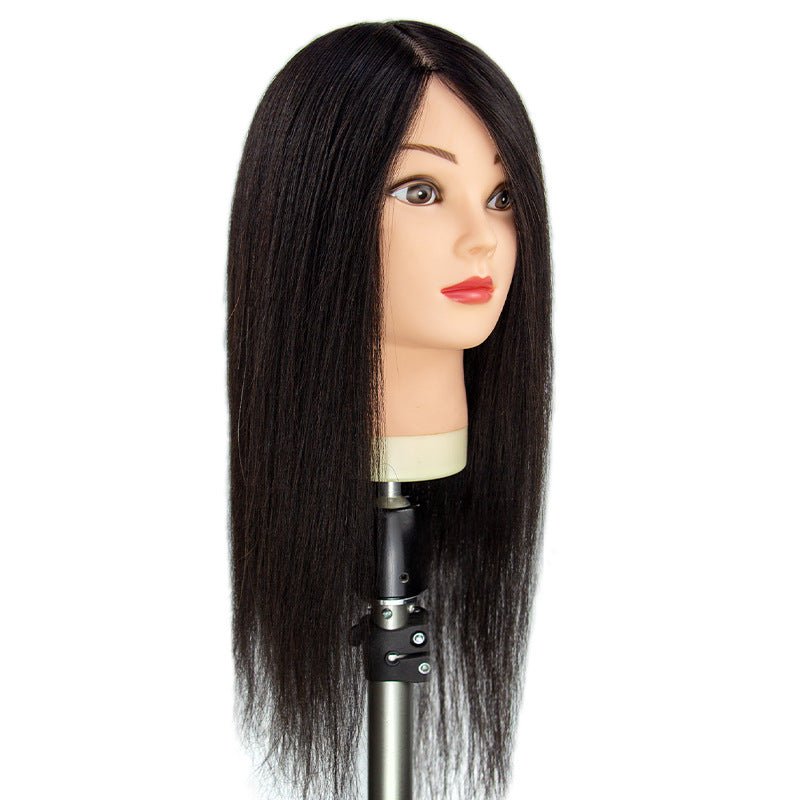 Hair Mannequin Head Dyeing Perming Practice Cutting Mock Braided Style Other Wig