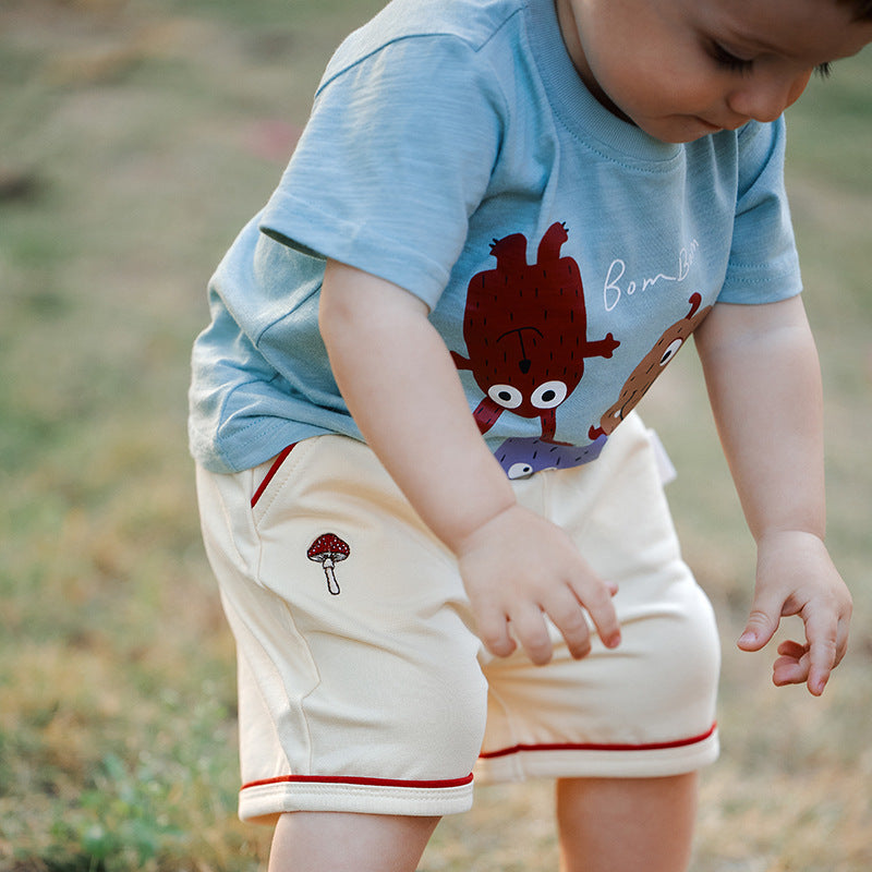 Boy's Short-sleeved Thin Top Pure Cotton Summer Children's T-shirt