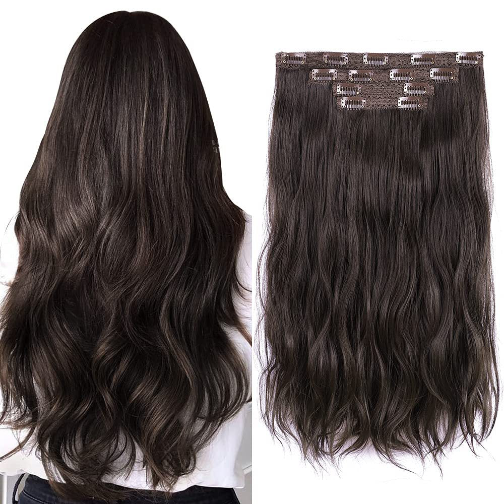 Long Curly Female Set Hairpiece Clip Chemical Fiber Hair Wig