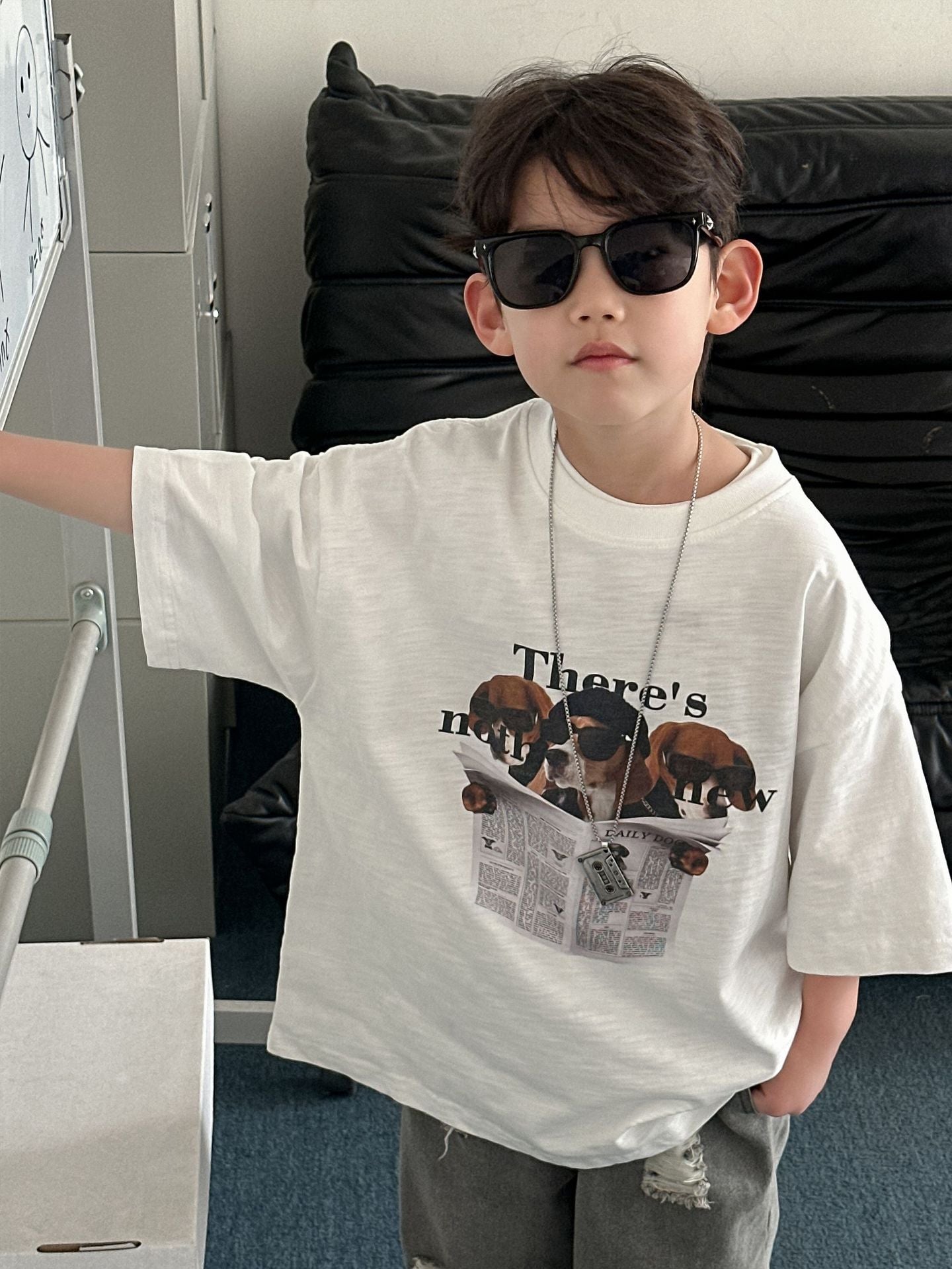 Children's Cotton Summer Korean Style Short Sleeve Thin Small Children's T-shirt