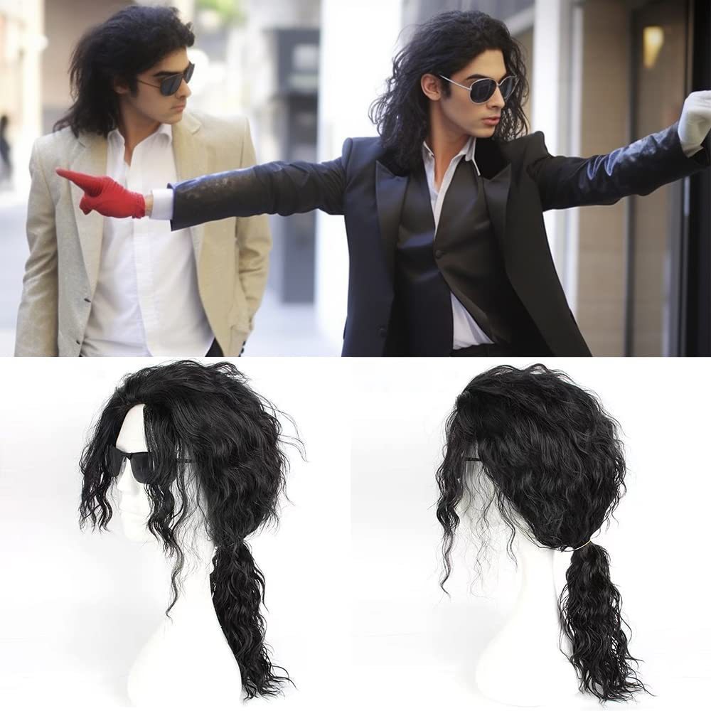 Play Imitation Show Sketch Performance Black Cos Wig