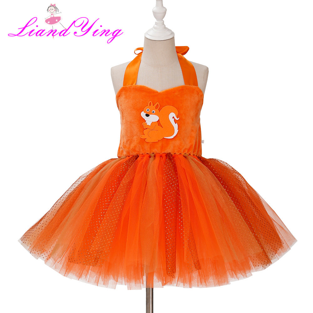 Children's Halloween Role-playing Cartoon Dance Skirt Day Children's Dress