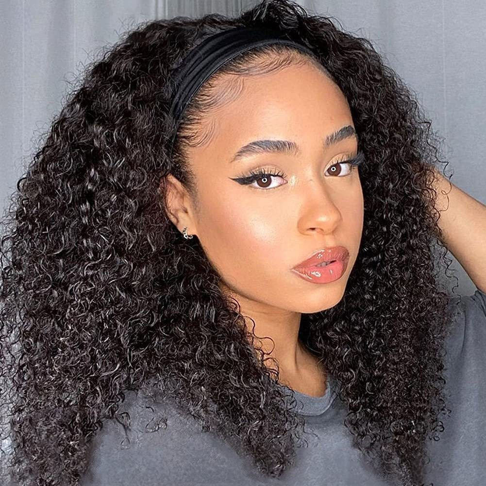 African Small Volume Afro Fluffy Hair Wig Long Curls
