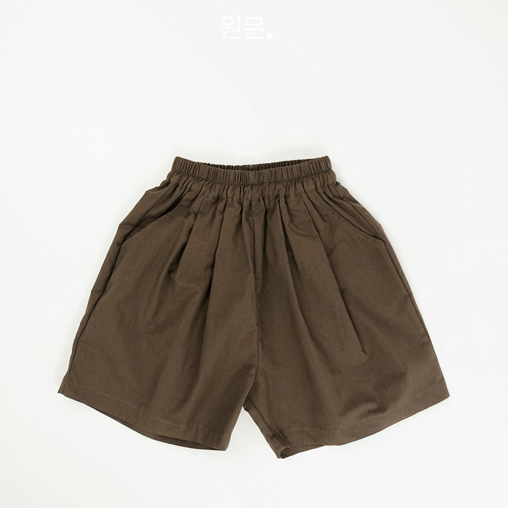 Children's Korean Style Clothing Summer Shorts Cropped Retro Fashionable Soft Children's Pants