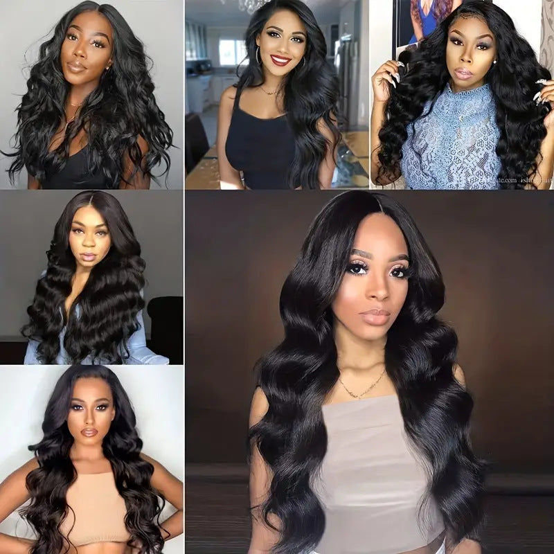 Women's Front Lace Medium Large Wave Curly Hair Fluffy Wig Long Curls