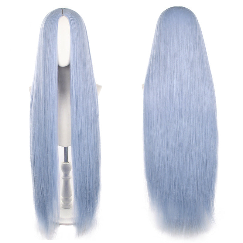 Mid-length Universal Long Straight Scalp Style Cos Wig