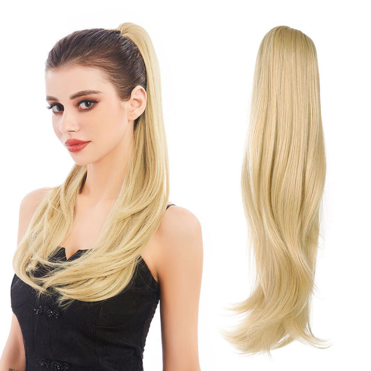 Mid-length Fiber Jaws Clamp Grip High Female Lazy Wig Ponytail