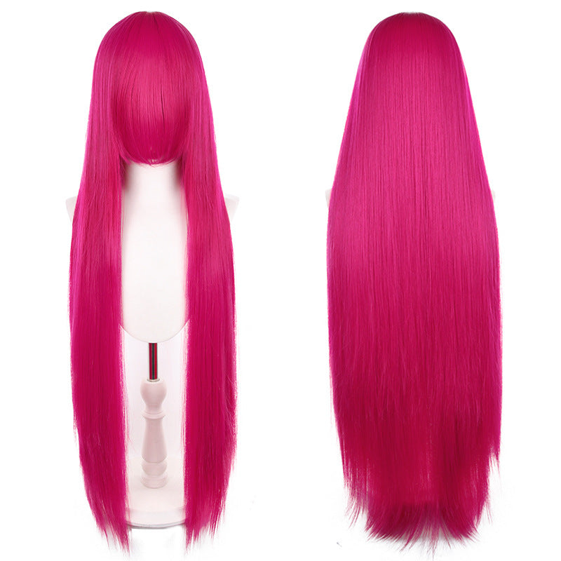 Mao Style Universal Scalp Head Long Bangs Cos Wig