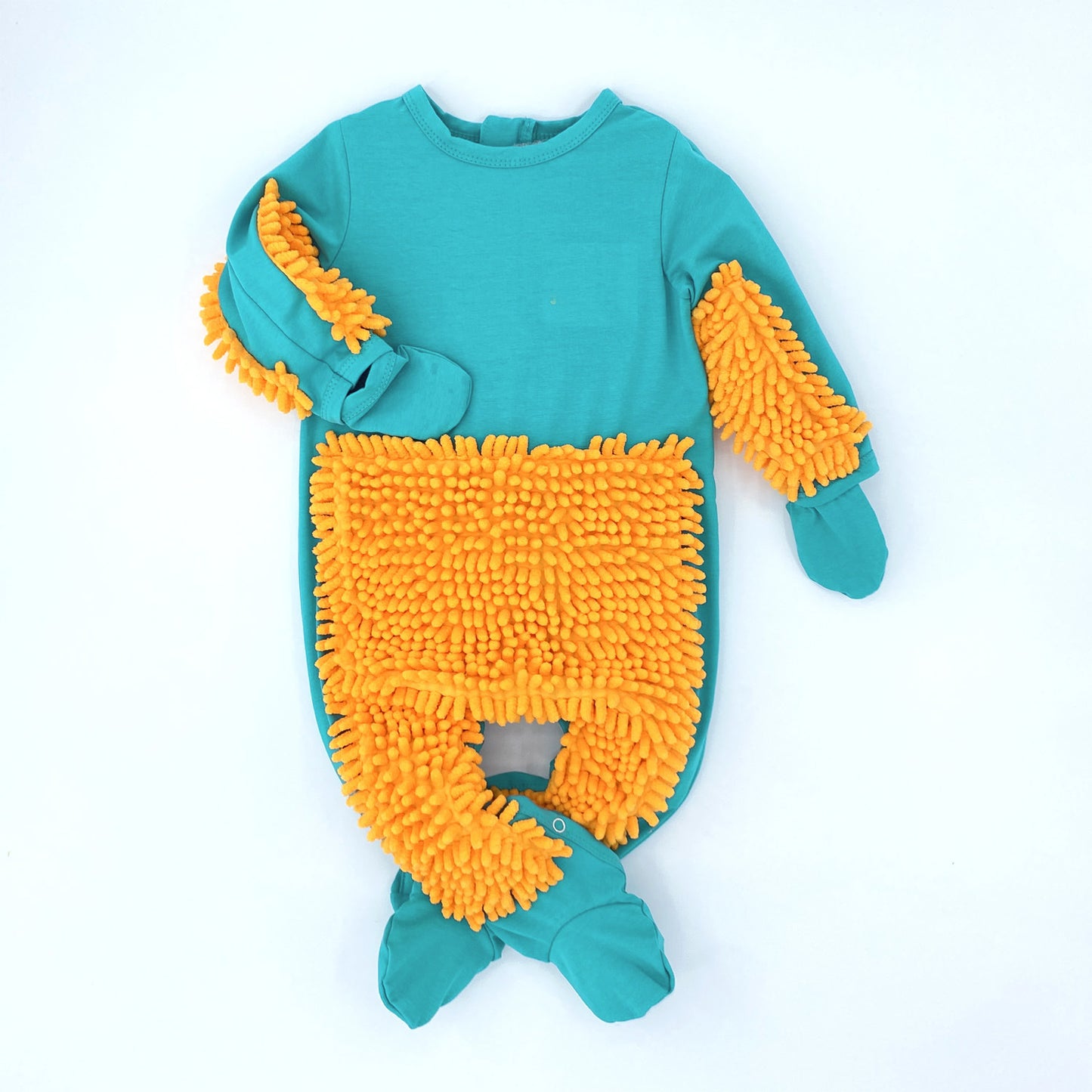 Mop Man Crawling Jumpsuit Zipper Overclothes Jumpsuit, Climbing Suit